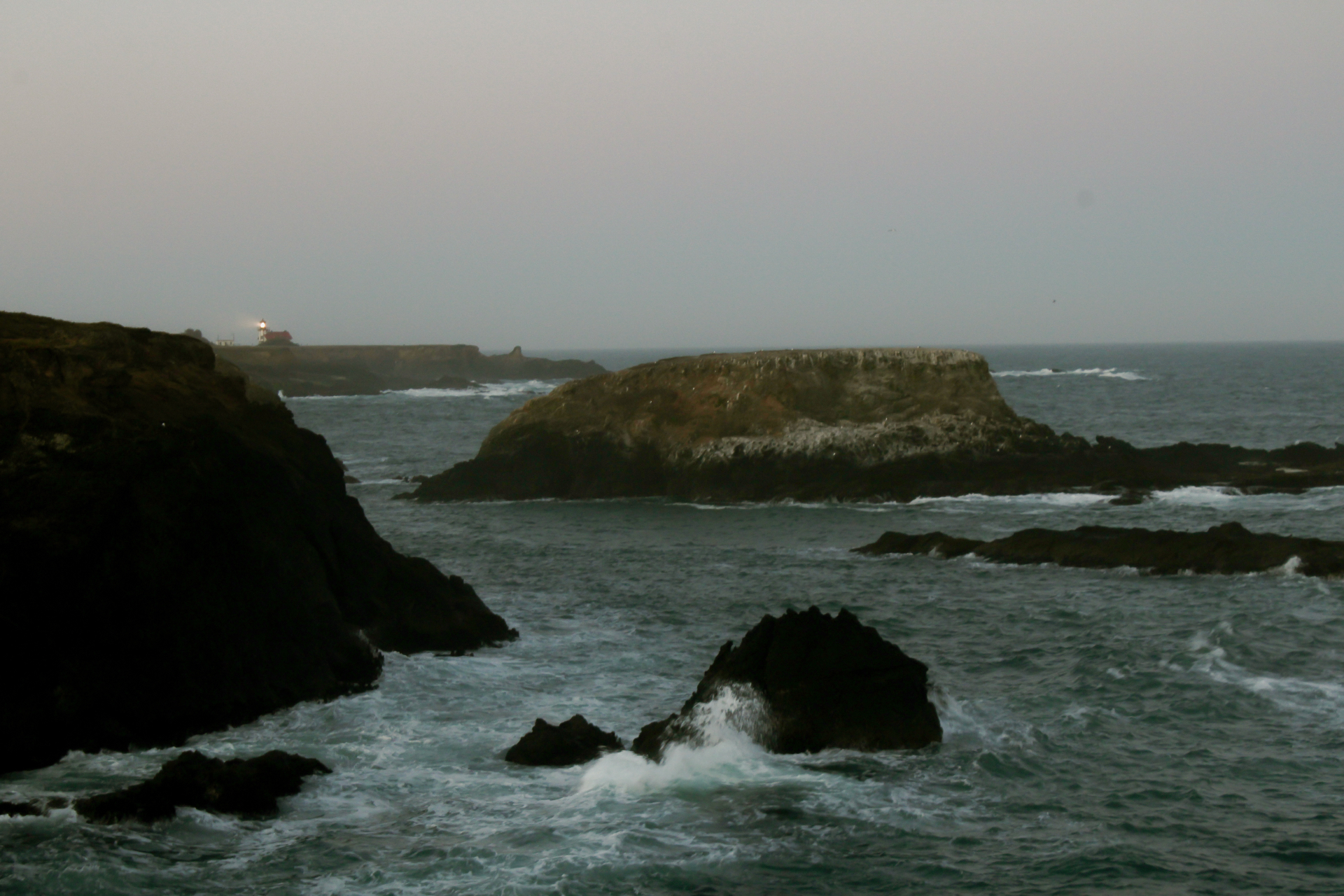 Mendocino coastline at sunrise