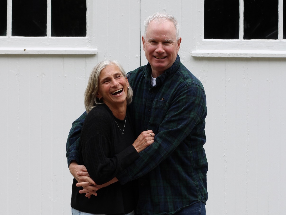 Jim and Sue celebrating their anniversary